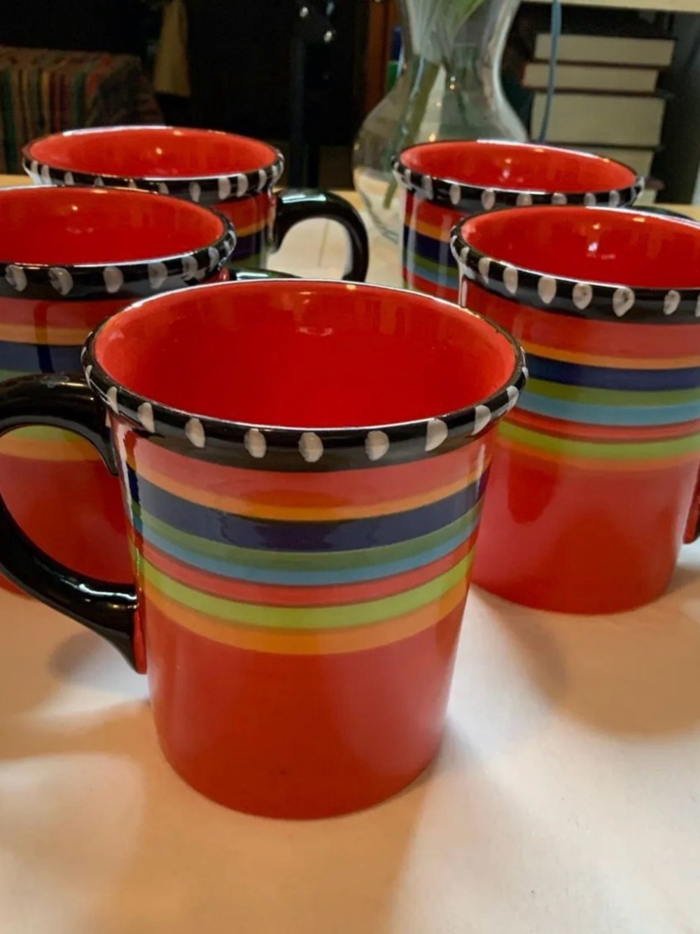 SET of 5 Gibson Elite Pueblo Springs 16 oz Mugs